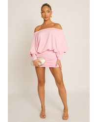 Rebellious Fashion - Batwing Bardot Mini Dress - Lyst