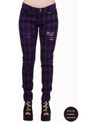 Banned Retro - Move On Up Trousers- Check - Lyst
