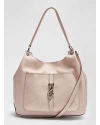 Dorothy Perkins - Nude Clip Front Hobo Bag - Lyst