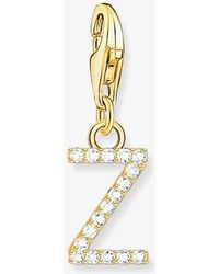 Thomas Sabo - Plated Cubic Zirconia Letter Z Charm 1989-414-14 - Lyst