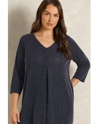 Evans - Pleat Front Swing Top - Lyst