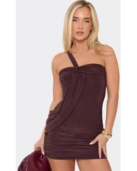 EGO - Strappy Drape Slinky Mini Dress - Lyst