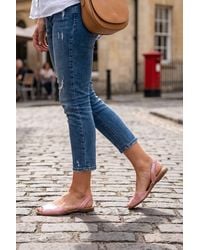 Spot on - Elastic Back Strap Flat Sandals - Lyst