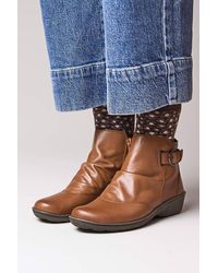 Moshulu - 'Bourbon 2' Slouchy Leather Ankle Boots - Lyst