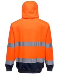 Portwest - Contrast Safety Full Zip Hoodie - Lyst