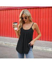 KDMD - Spaghetti Strap Loose Fit Cami Vest Top - Lyst