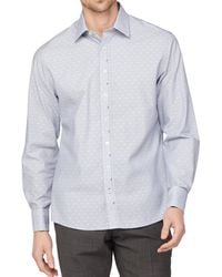 Jeff Banks - Dobby Stripe Cotton Shirt - Lyst