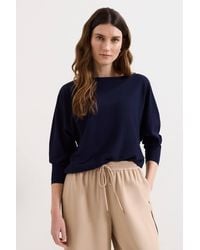Phase Eight - Cristine Slash-Neck Knitted Jumper - Lyst