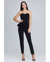 Love Lace - Straight Trousers Corset Set With Frill - Lyst