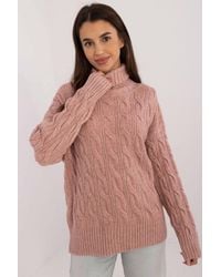 Love Lace - Turtleneck Sweater Acrylic Polyester Polyamide Style 199643 - Lyst