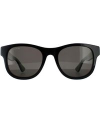 Gucci - Rectangle Black Green Grey Grey Sunglasses - Lyst