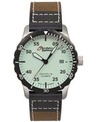 ZEPPELIN - Eurofighter Stainless Steel Classic Analogue Automatic Watch - 7268-5 - Lyst