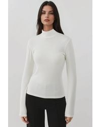 Hiccup - Ultra Soft Touch Slim Fit Turtleneck Knitted Top - Lyst