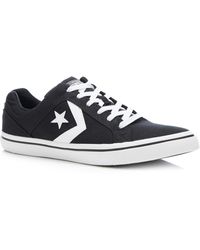 converse distrito canvas low trainers