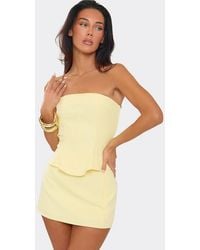 EGO - Sleeveless Bandeau Top - Lyst