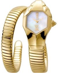 Just Cavalli - Jc1L001M0025 Signature Snake 22Mm Quartz Watch - Lyst