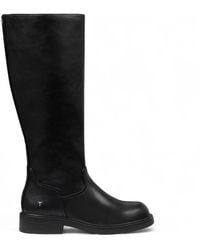 TruClothing - Faux Leather Knee High Tall Boots - Lyst
