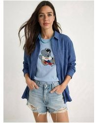 Bianco Lucci - Embroidered Crew Neck T-Shirt - Lyst