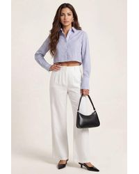 Urban Bliss - Linen Blend Wide Leg Trouser - Lyst