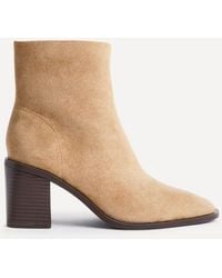 Linzi - Orlando Faux Suede Block Heeled Ankle Boot - Lyst
