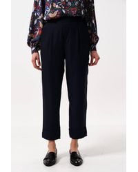 Louche - Bayeux Satin Back Crepe Trouser - Lyst