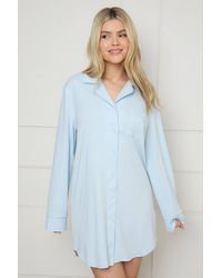 Dorothy Perkins - Nightwear Tipped Pyjama Shirt - Lyst