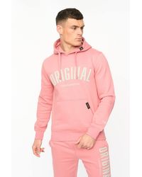 Crosshatch - Kensby Overhead Hoodie With Puff Print Branding - Lyst