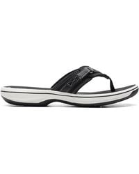 Clarks - Brinkley Sea Synthetic Flat Sandals - Lyst