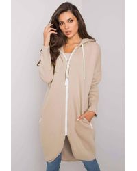 Love Lace - Zip Hooded Long Sleeve Extended Sweatshirt - Lyst
