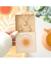 KDMD - Sun Earring & Necklace Set - Lyst