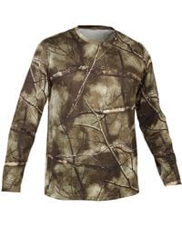 Solognac - Decathlon Long-sleeve Breathable T-shirt Treemetic 100 Camouflage - Lyst