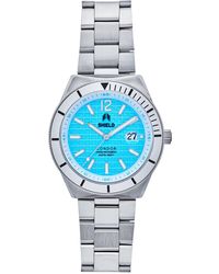 Shield - Condor Bracelet Watch W/date - Blue - Lyst