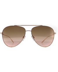 Ted Baker - Aviator Rose Gold Brown Gradient Tb1625 Sutton - Lyst