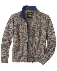 Atlas For Men - Mottled Knitted Jacket - Lyst