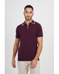 Brave Soul - Short Sleeve Knitted Polo Shirt - Lyst