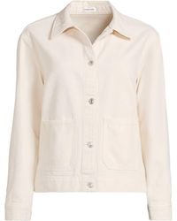 Lands' End - Linen Blend Jeans Jacket - Lyst