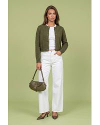 Urban Bliss - Wool Blend Cropped Cardigan - Lyst