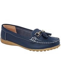 Boulevard - Action Leather Saddle Loafers - Lyst