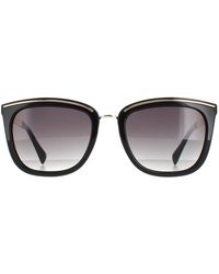 Karen Millen - Rectangle Black Grey Gradient Km5044 Sunglasses - Lyst