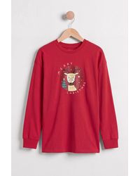 Enorsia - Christmas Reindeer Graphic Terry Sweatshirt - Lyst