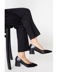 PRINCIPLES - : Christie Toecap Detail Block Heel Court Shoes - Lyst