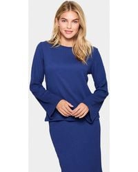 Saint Tropez - Ilyssasz Round Neck Flared Sleeve Blouse - Lyst