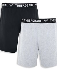 Threadbare - 2 Pack 'barry' Pyjama Shorts - Lyst