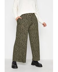 Yours - Wide Leg Trousers - Lyst