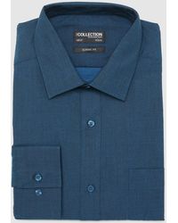 DEBENHAMS - Long Sleeve Classic Fit Shirt - Lyst