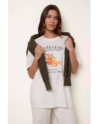 Blue Vanilla - Short Sleeve Slip On Round Neck Top - Lyst