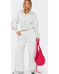 EGO - Wide Leg Mid Rise Joggers - Lyst