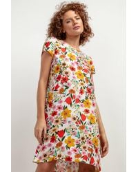 Love Lace - Party Viscose Short Sleeve Midi Dress - Lyst