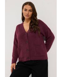 Yours - Brushed Boyfriend Cardigan - Lyst