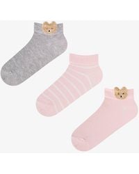 Penti - Cute Teddy Bear Cotton 2-Pack Ankle Socks - Lyst